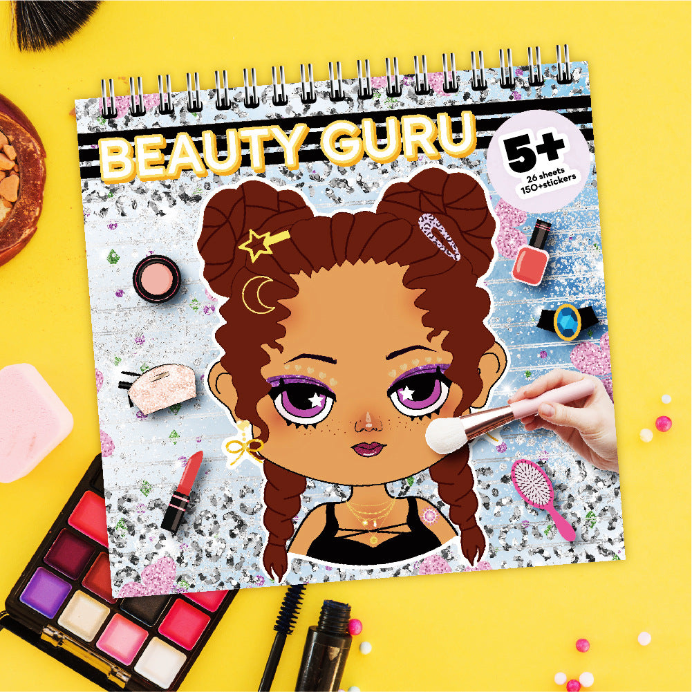 Fashion Clothing Coloring Stickers: Girl Fashion Sketch Design Kit