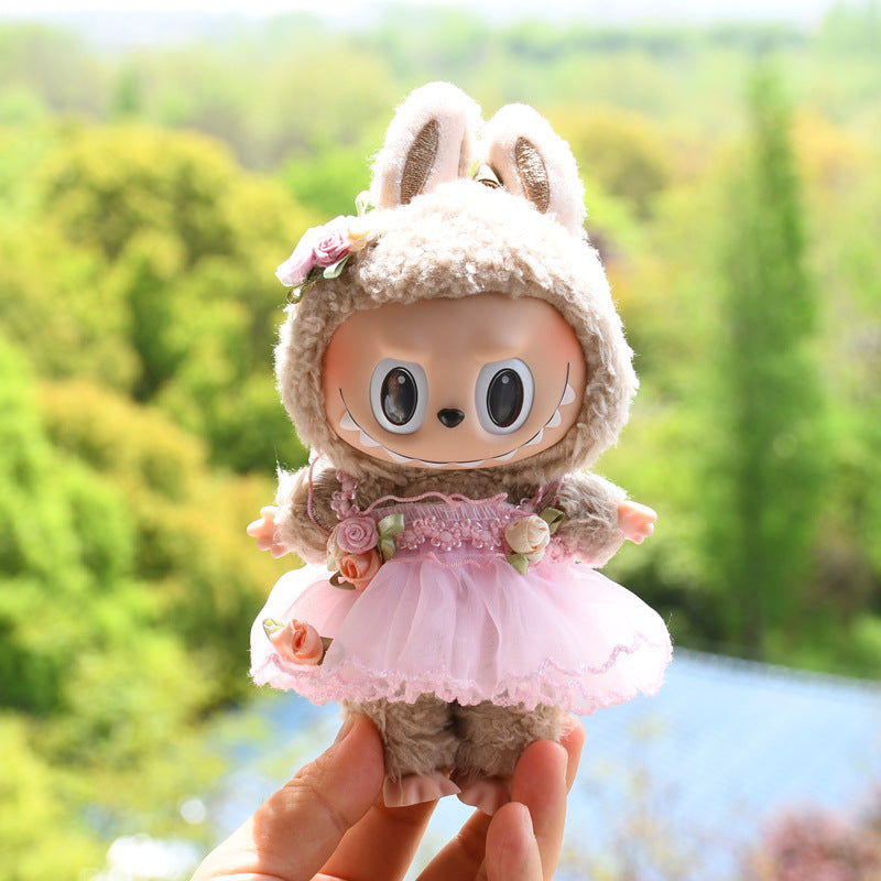 Ropa Estilo Coquette para Muñeca Labubu 17cm – Accesorios para Personalizar (Muñeca No Incluida)