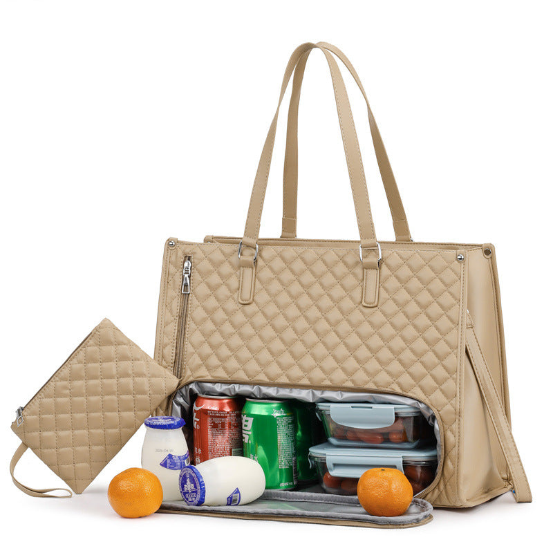 Tote 2 en 1 para Oficina con Bolsillo para Merienda y Almuerzo
