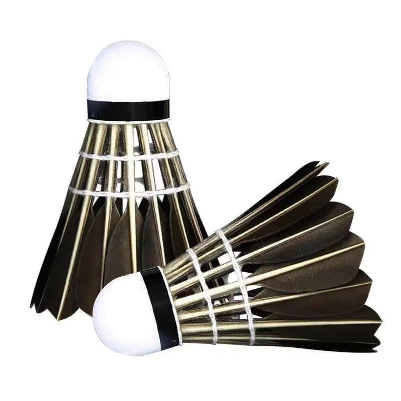 Volantes de bádminton negros para adultos – Resistentes y antiviento