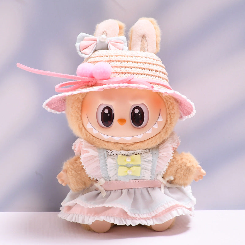 Ropa Estilo Coquette para Muñeca Labubu 17cm – Accesorios para Personalizar (Muñeca No Incluida)