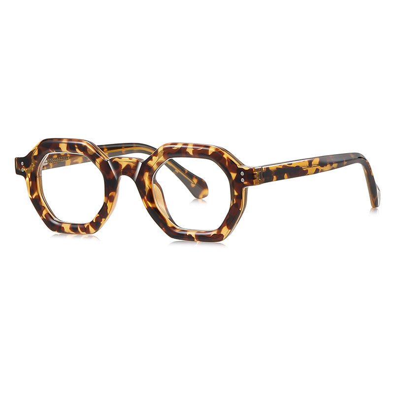 Blue Light Blocking Glasses: Hexagonal Retro Style for Men