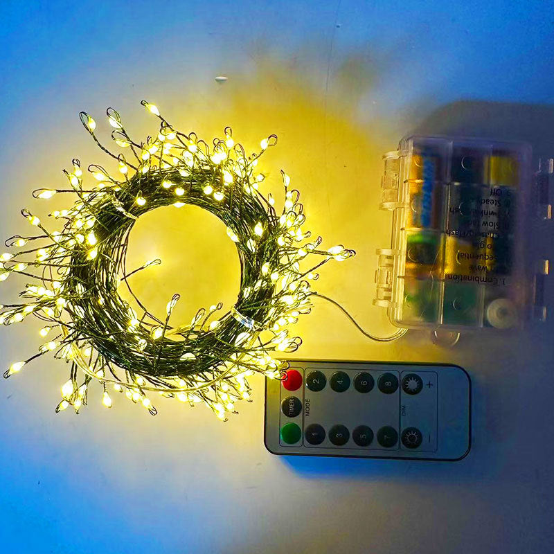 Christmas LED Tree and Scene String Lights: Copper String Decoration with Remote