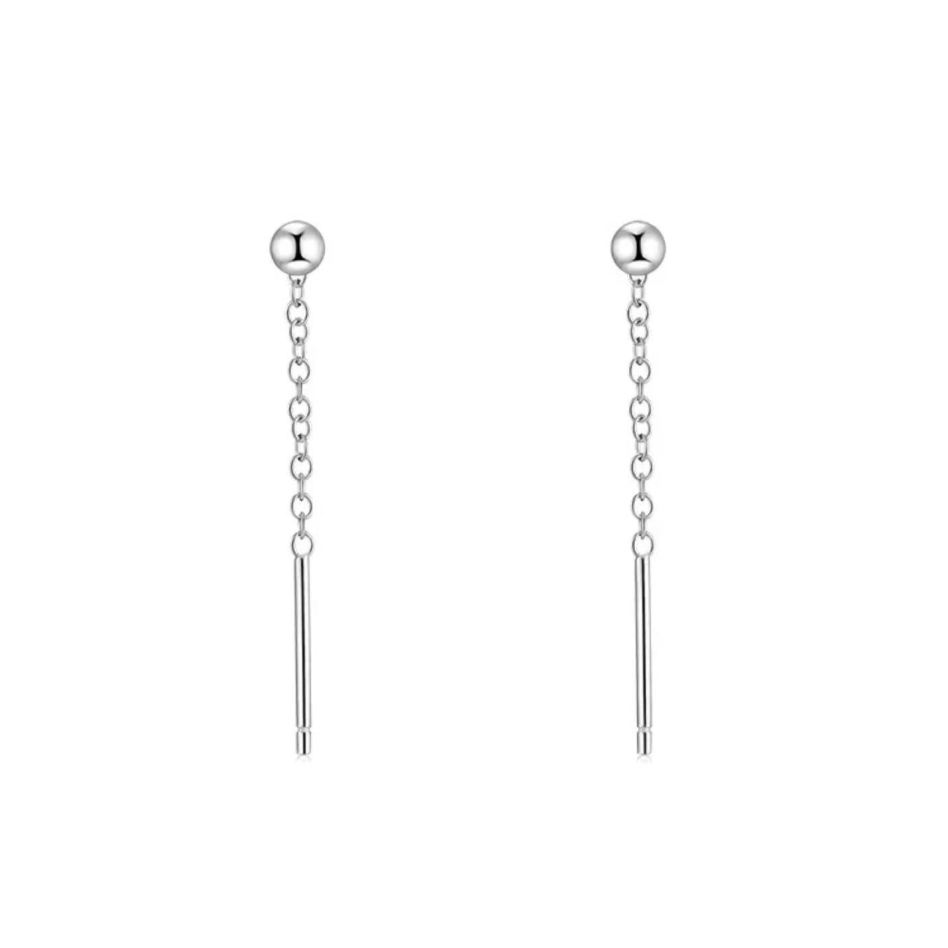 Pendientes Enhebrador en Plata 925 – Diseños de Trébol, Copo de Nieve, Corazón y Mariposa