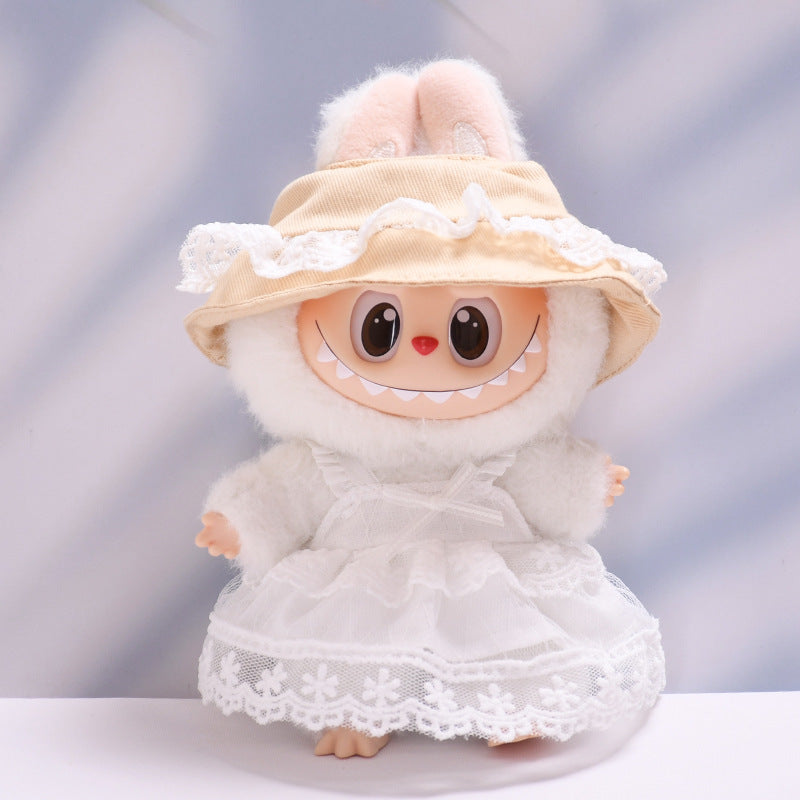Ropa Estilo Coquette para Muñeca Labubu 17cm – Accesorios para Personalizar (Muñeca No Incluida)