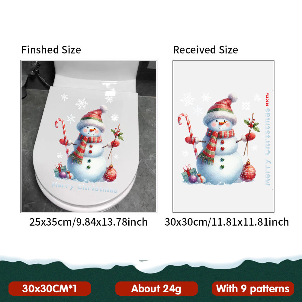 Pegatinas Navideñas de Santa Claus, Reno y Muñeco de Nieve | Decoración para Ventanas