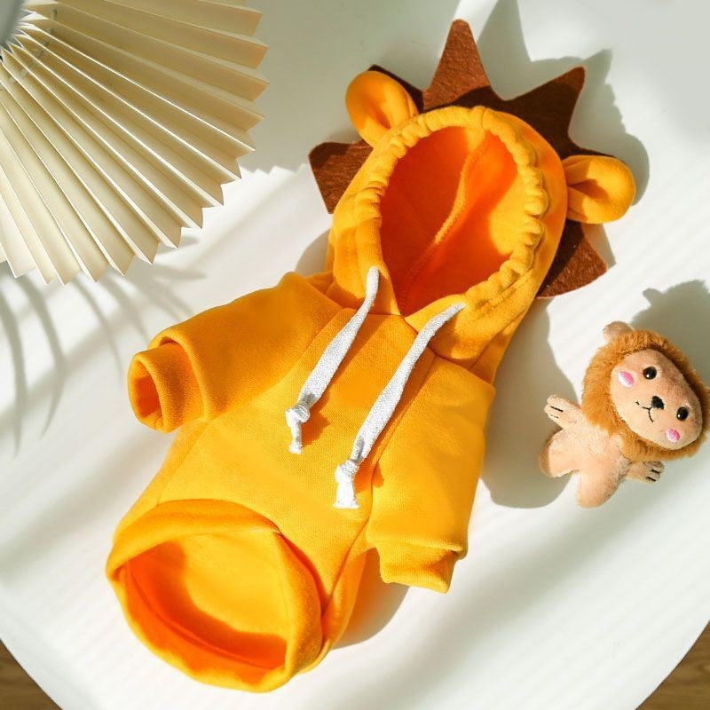 Sudadera con Capucha para Perros Pequeños y Medianos – Diseño de Frutas para Otoño e Invierno