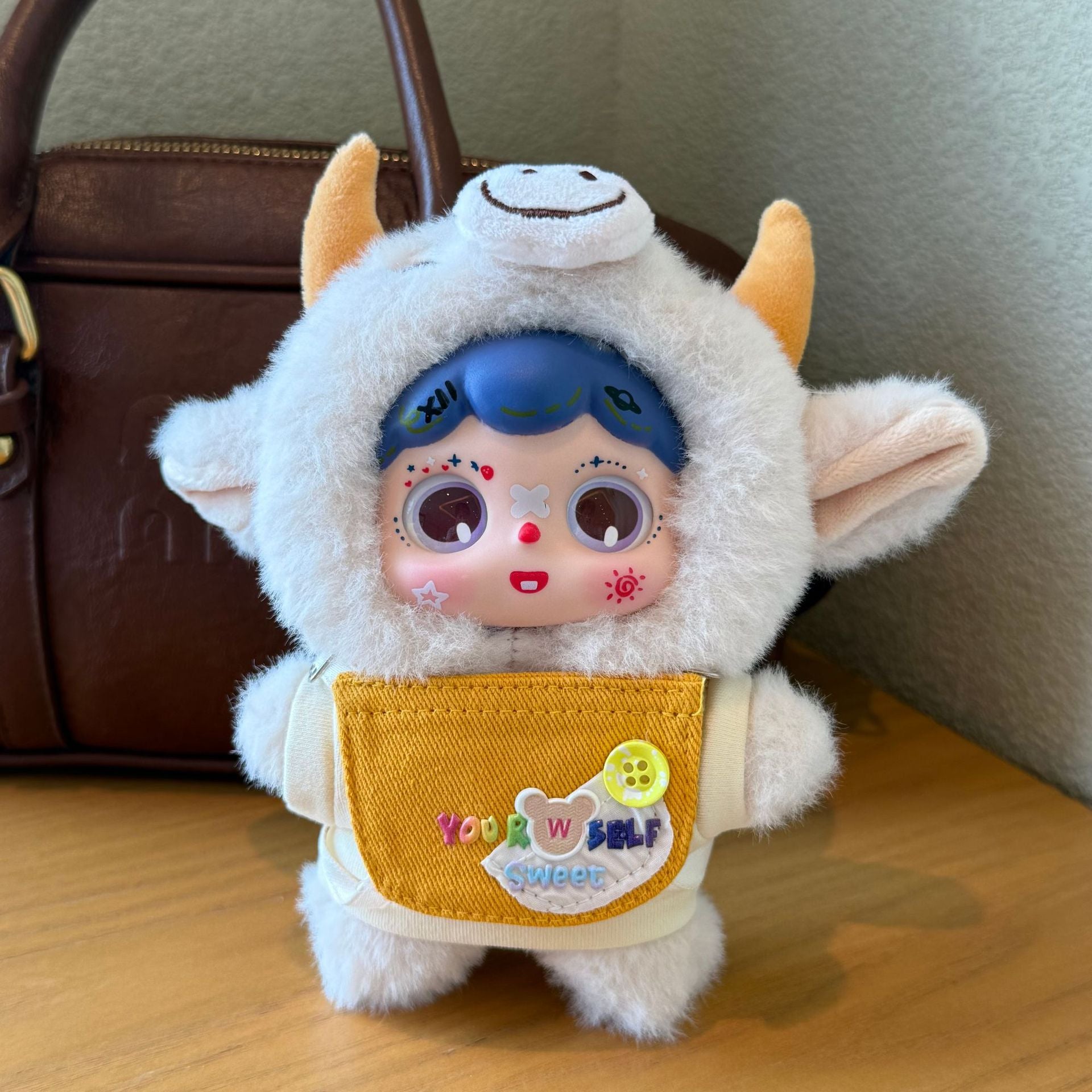 Muñeco De Peluche Cara Adorable: Charms Para Colgar En Mochilas Y Bolsos