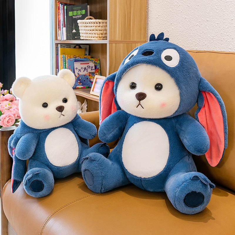 Muñeco de peluche Teddy: juguete suave con gorro para niños, regalo ideal