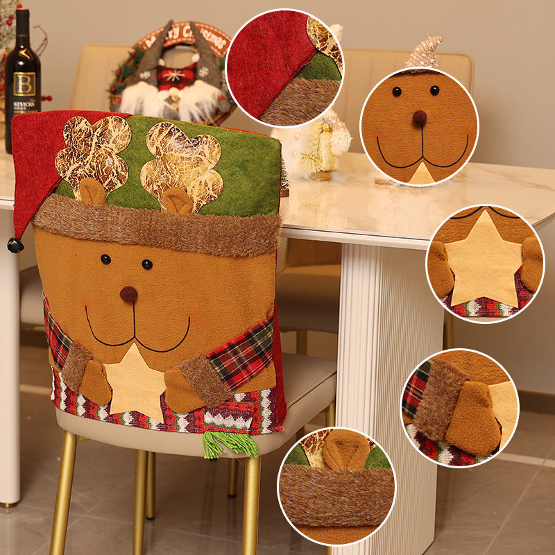 International Christmas Decorations with Chair Covers and Costumes: New Home Decor for Europe and America