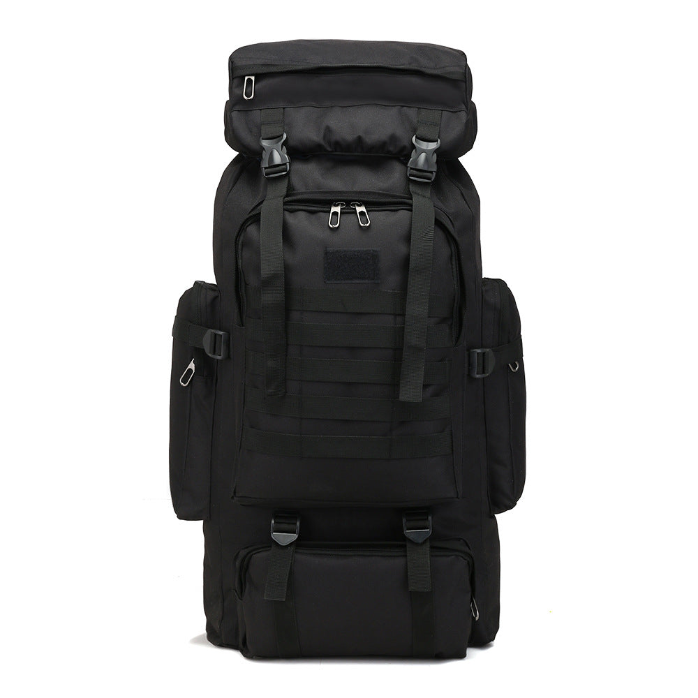 Mochila táctica de 80L: mochila de camping, senderismo y viajes para hombres, camuflaje militar, Oxford