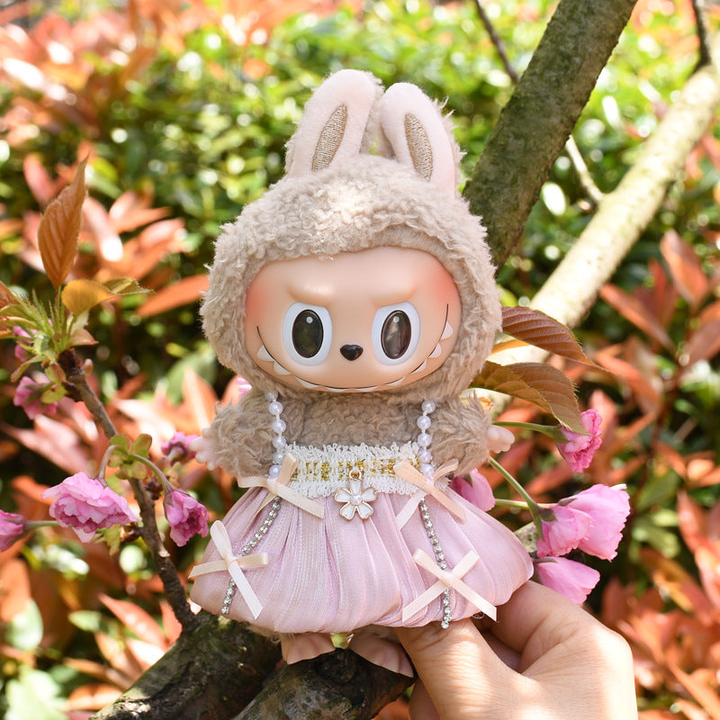 Ropa Estilo Coquette para Muñeca Labubu 17cm – Accesorios para Personalizar (Muñeca No Incluida)