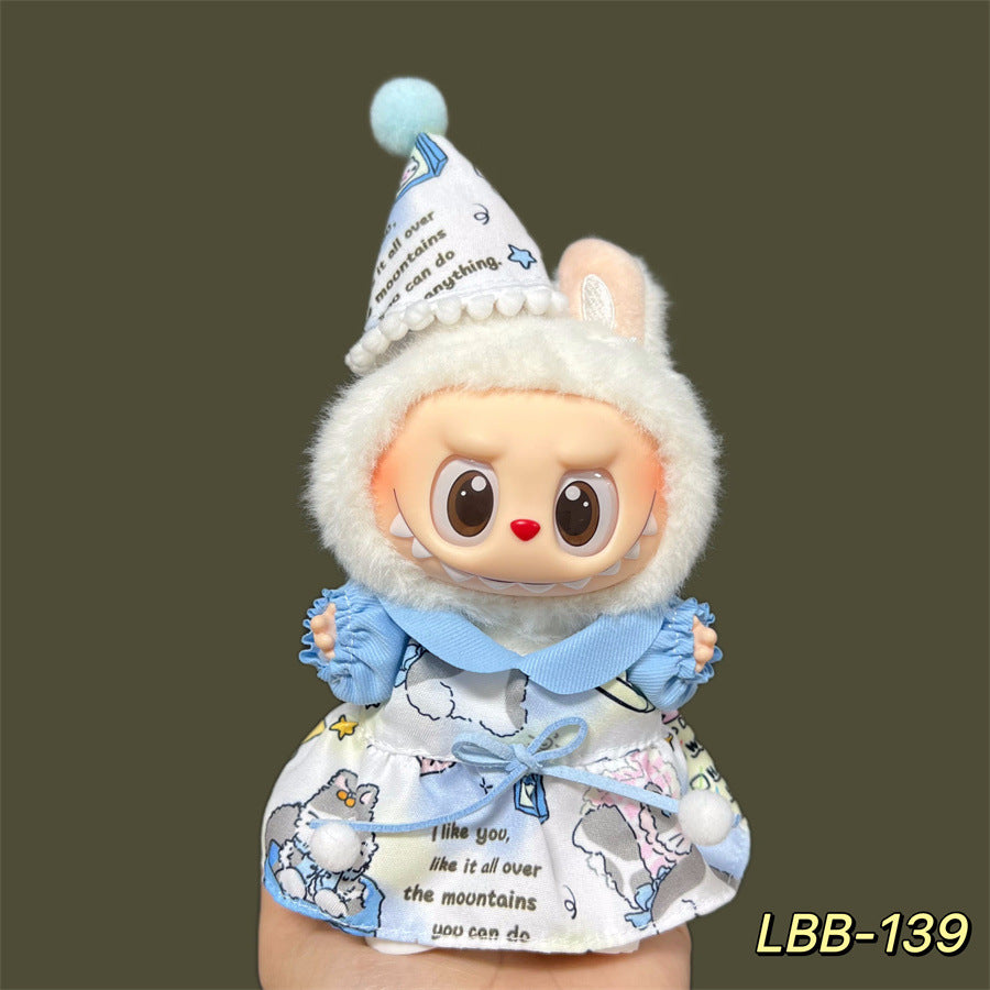 Disfraces y ropa en diseños adorables: para la bubu de 17cm, (Muñeca no incluida)