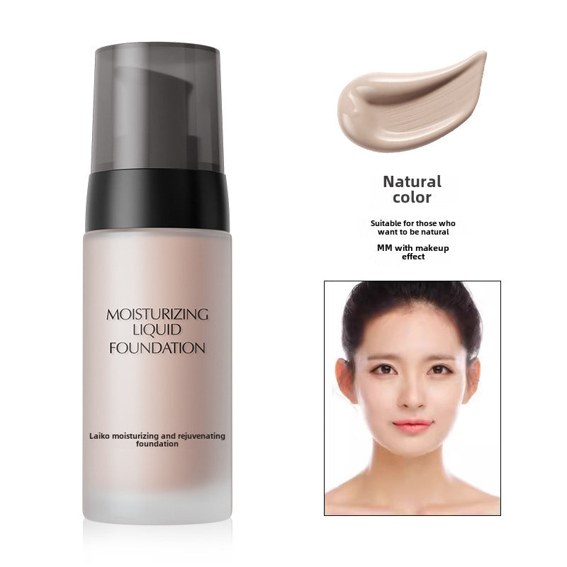 LaiKou Base de Maquillaje Natural 40g: Sin Efecto Cake, Mejora el Tono de Piel, Hidratante