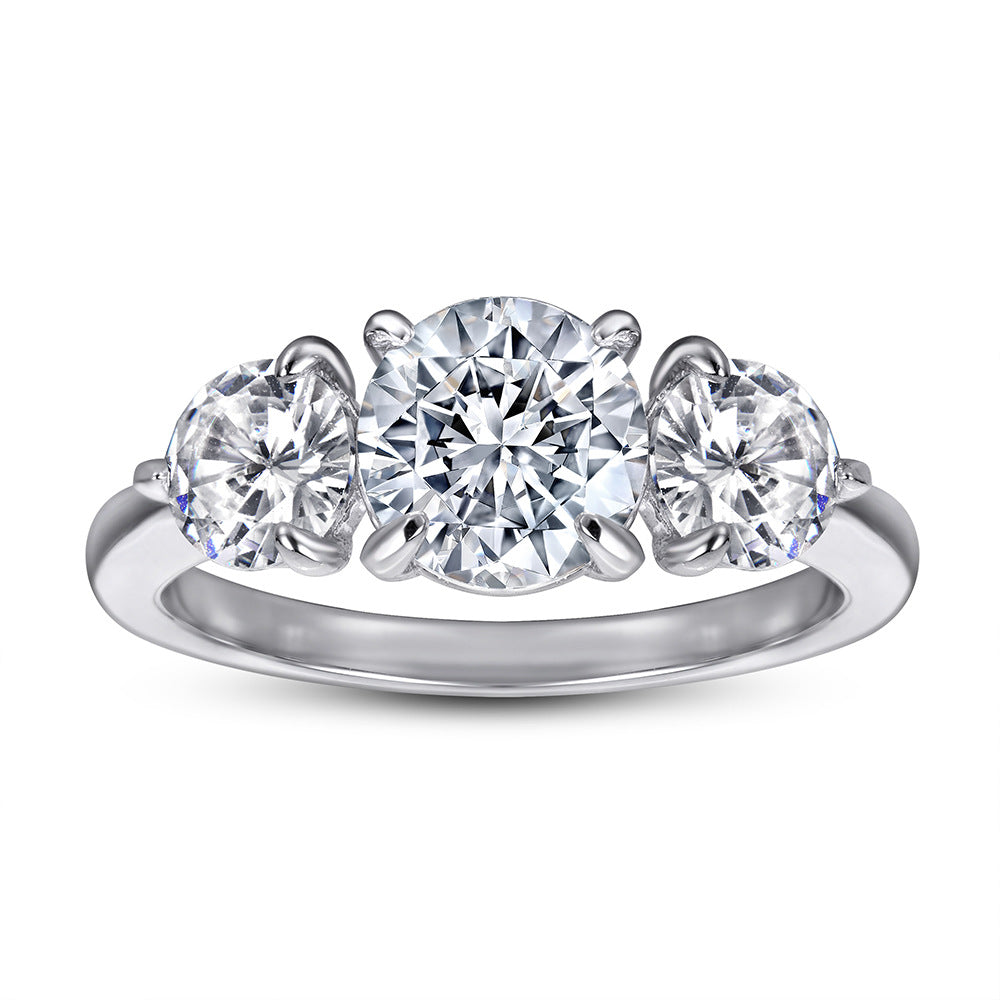 Anillo de Promesa en Plata 925 para Mujer – Circonitas Estilo Diamante