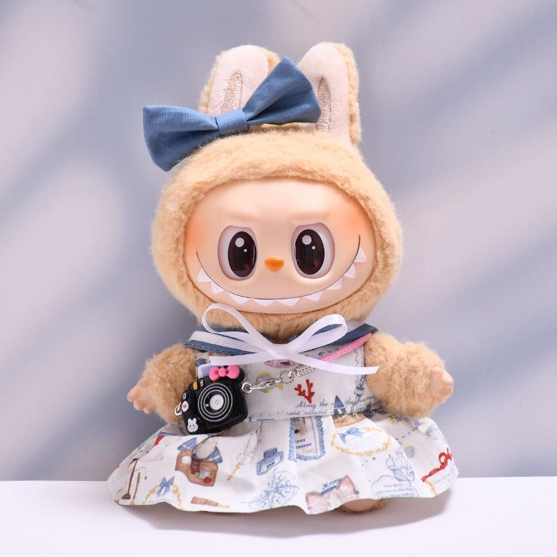 Ropa Estilo Coquette para Muñeca Labubu 17cm – Accesorios para Personalizar (Muñeca No Incluida)
