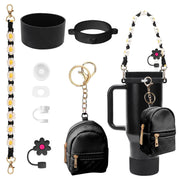 Accesorios para botella Stanley 40oz set de 8 piezas con tapa, funda y llavero
