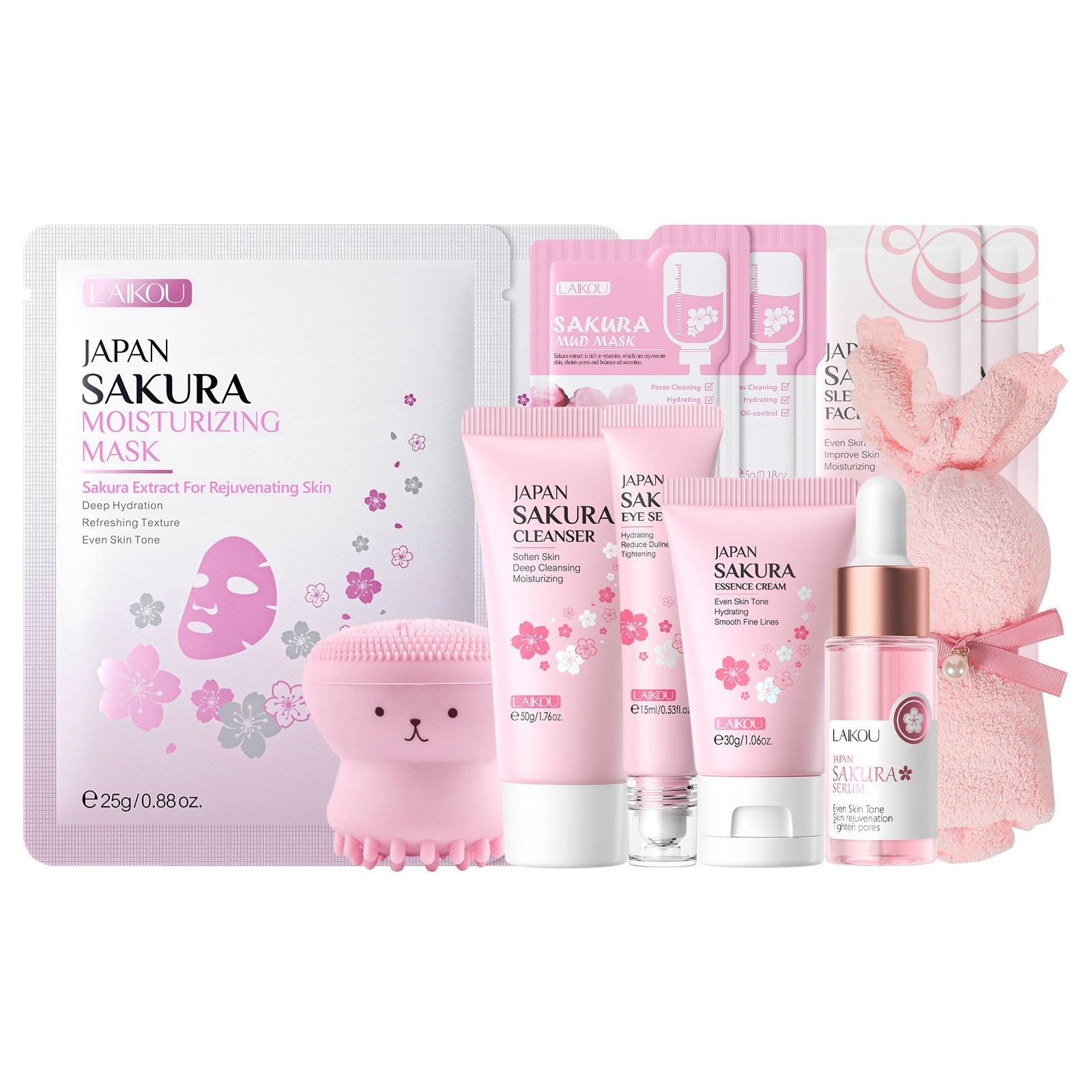 Kit de Cuidado Facial LAIKOU – Hidratación Profunda y Revitalizante para viaje