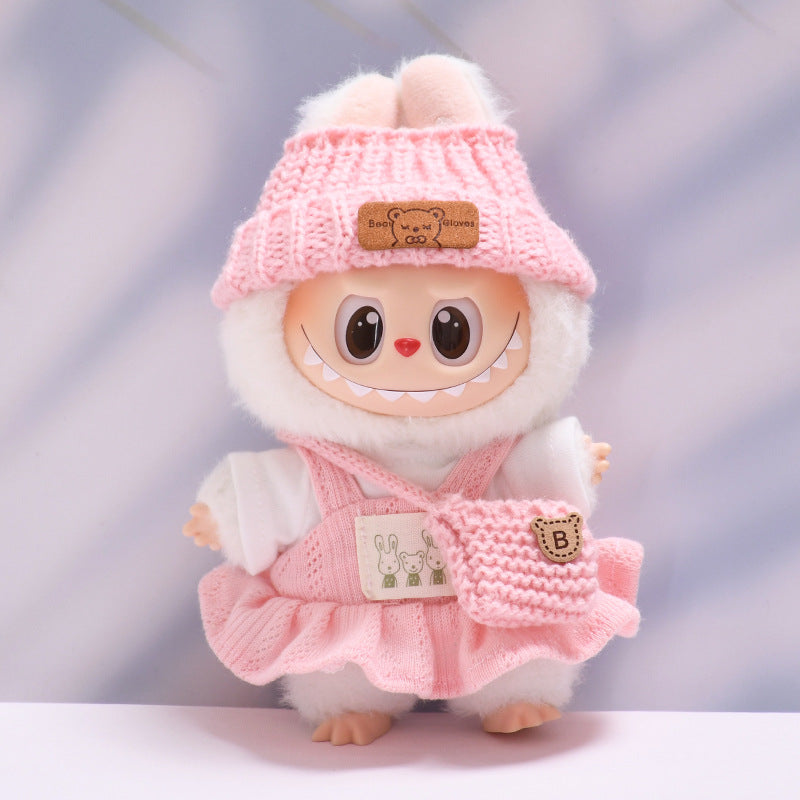 Ropa Estilo Coquette para Muñeca Labubu 17cm – Accesorios para Personalizar (Muñeca No Incluida)