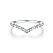 Anillo Pico de Viuda en Plata 925 para Mujer – Diseño Minimalista en V