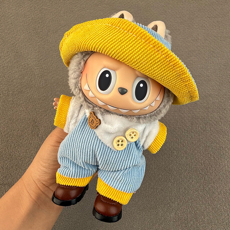 Bonitos conjuntos de Ropa y zapatos para muñecas:Accesorios para labubu de 17cm (Muñeca no incluida)