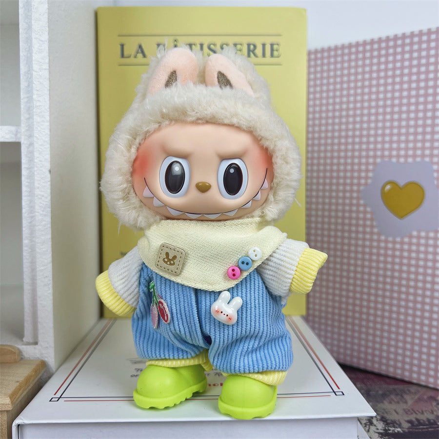 Ropa para Labubu de 17cm – Estilo Urban, Kawaii, Retro, Cosplay, preppy coreano y Más (Muñeca no incluida)