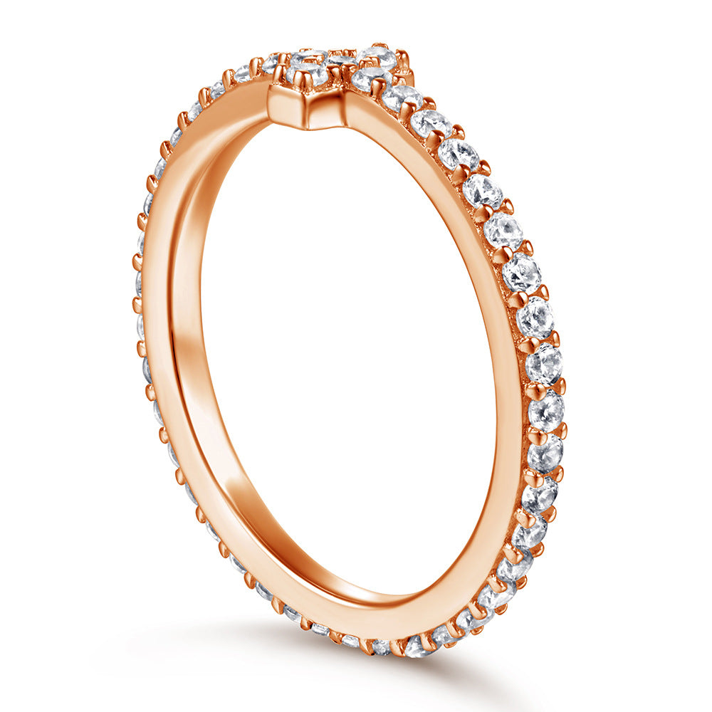 Anillo de plata 925 para mujer: con circonitas, sencillo y elegante