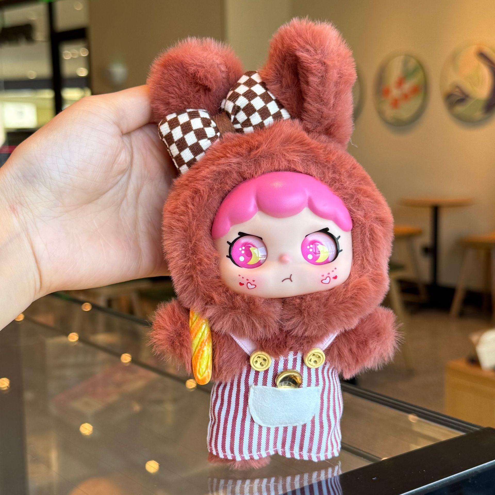 Muñeco De Peluche Cara Adorable: Charms Para Colgar En Mochilas Y Bolsos