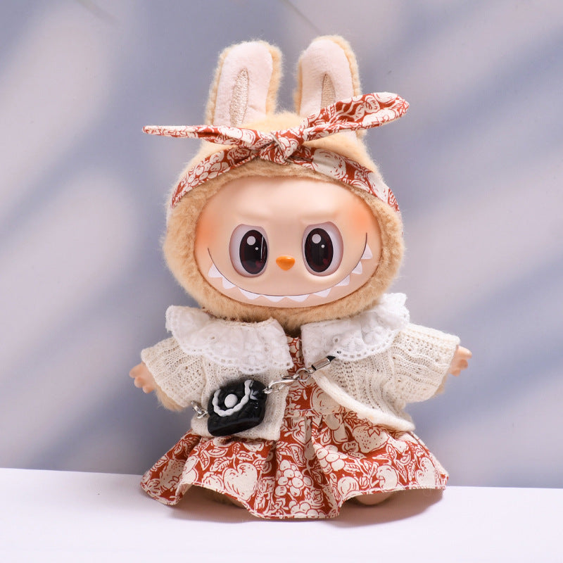 Ropa Estilo Coquette para Muñeca Labubu 17cm – Accesorios para Personalizar (Muñeca No Incluida)