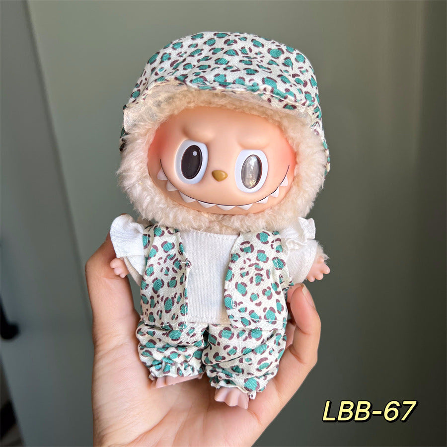 Ropa y Zapatos Chunky Estilo Urbano para Labubu de 17 cm – Accesorios para Muñecas (Muñeca No Incluida)