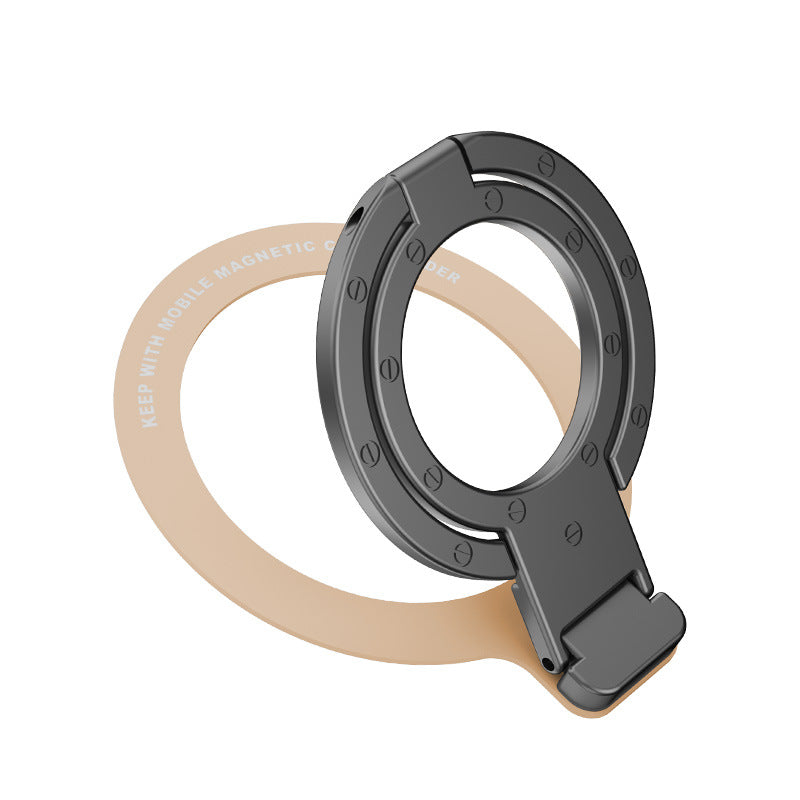 Soporte de Anillo Magnético MagSafe: Diseño Metálico Ultra Delgado con Doble Anillo y Función Plegable