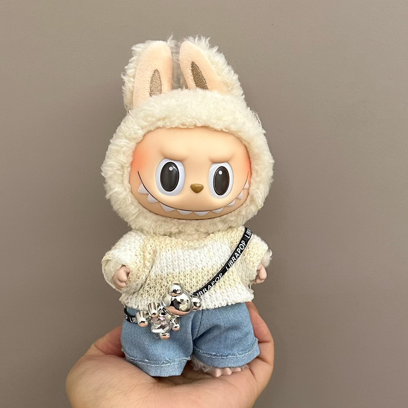 Playful Threads: Compatible with Labubu, Clothing Set, Accessories for 17cm Dolls, Accessories for Labubu (No Doll)