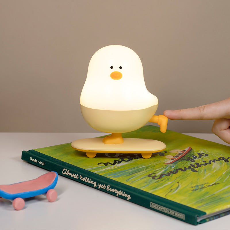Lámpara Nocturna Creativa: Lámpara de Pollo Linda, Lámpara de Animales, Lámpara de Cartón, Lámpara de Skate