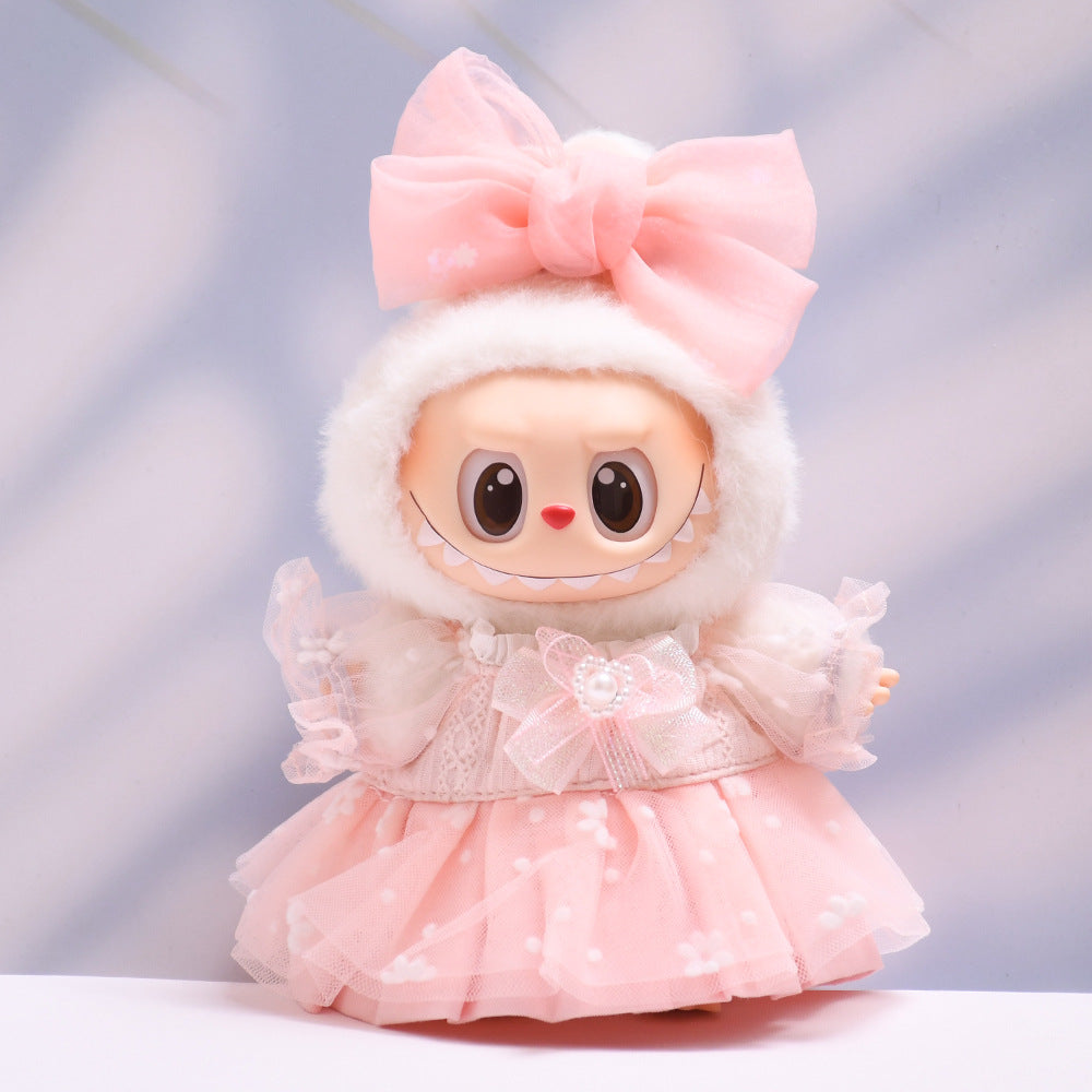 Ropa Estilo Coquette para Muñeca Labubu 17cm – Accesorios para Personalizar (Muñeca No Incluida)