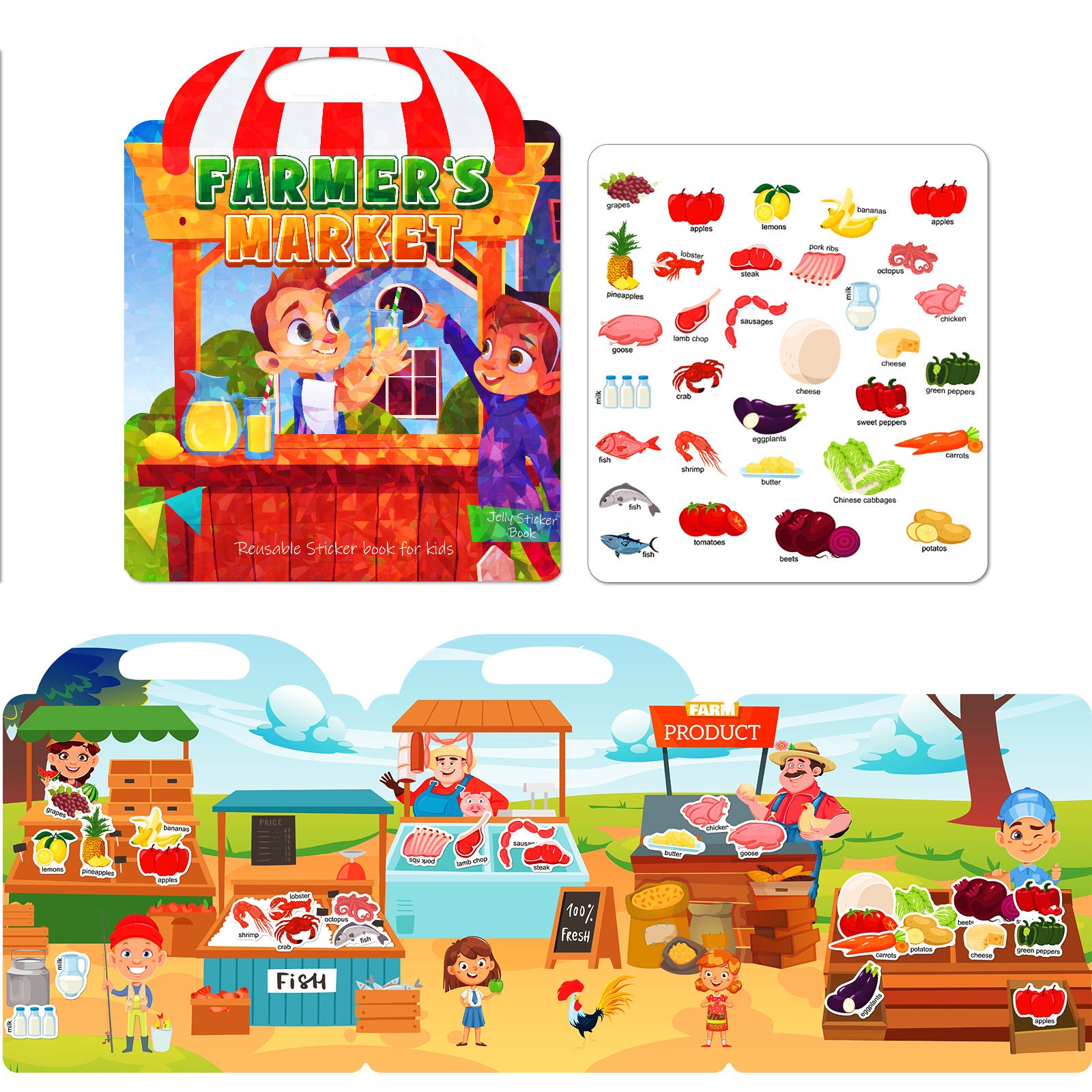 Libros Educativos con Pegatinas para Niños de 3 a 6 Años – Actividades Didácticas