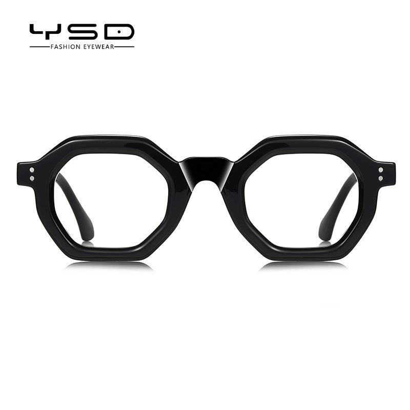 Blue Light Blocking Glasses: Hexagonal Retro Style for Men