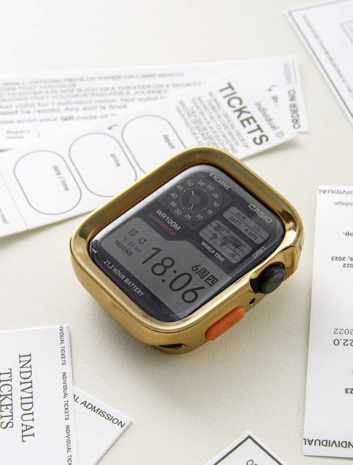 Funda Protectora para Apple Watch S10 Anti-impacto con Borde Suave