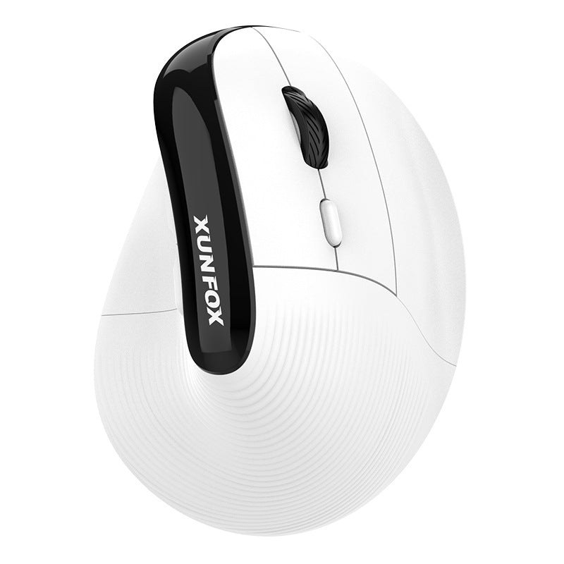 Ratón Vertical Inalámbrico Bluetooth Dual Modo: Carga, Silencioso, Ideal para Negocios y Oficina