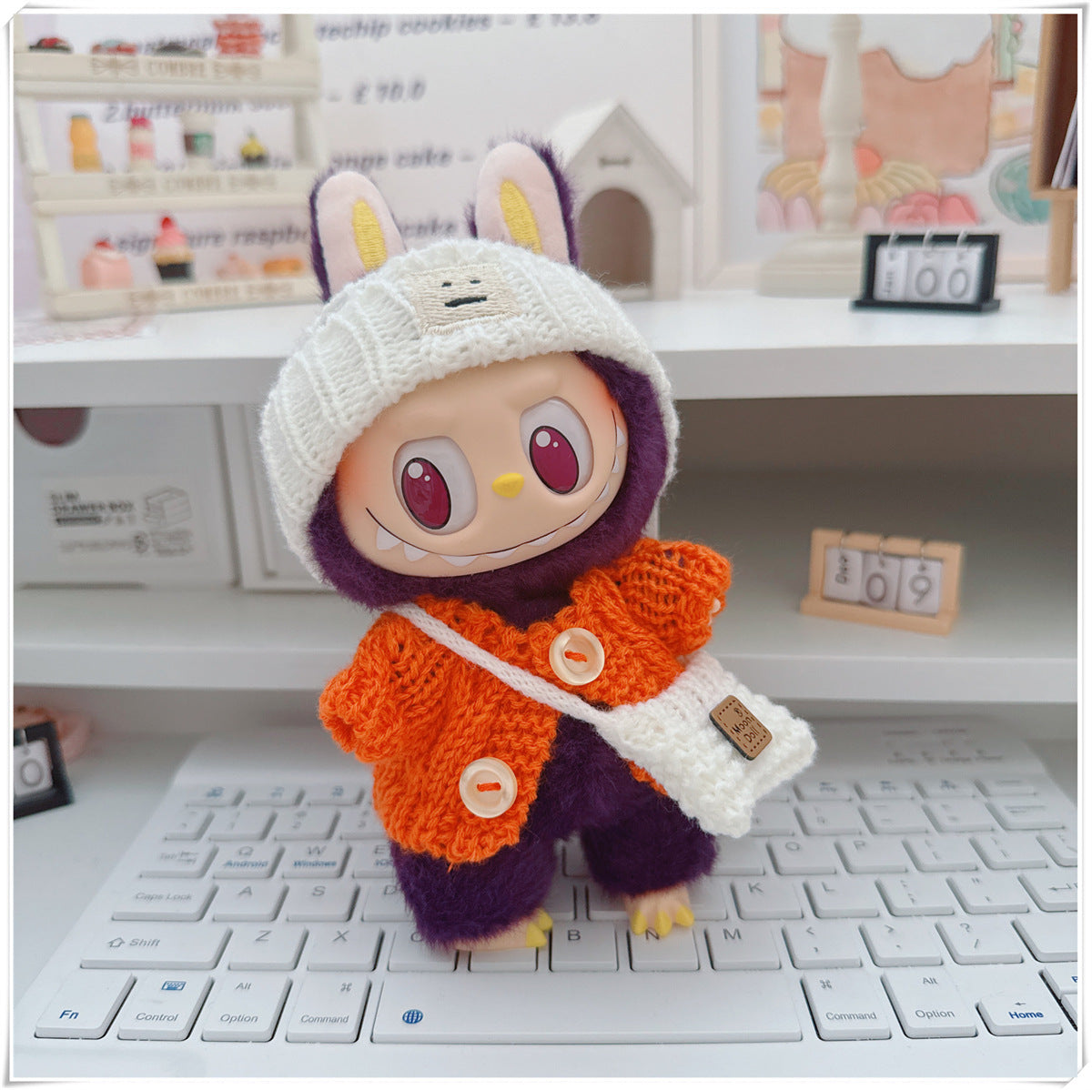 Tender Thread: Compatible with Labubu, Clothing Set, Accessories for 17cm Dolls, Accessories for Labubu (No Doll)