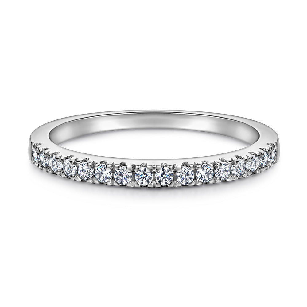Set de Anillos de Compromiso y Boda Apilables en Plata 925 con Circonias