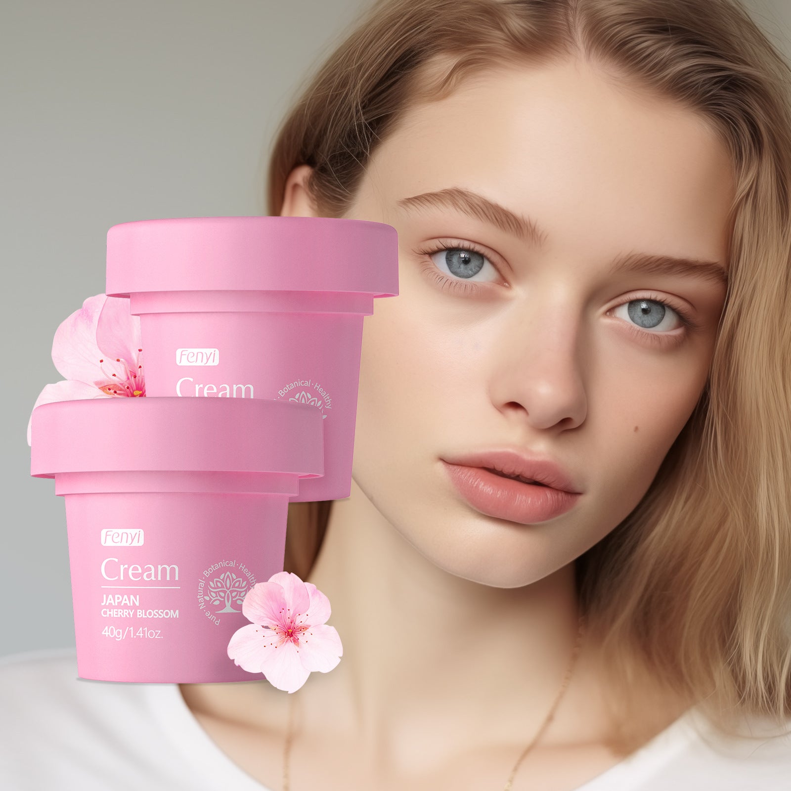 LaiKou Crema Hidratante de Planta de Cereza Sakura 40g: Hidratación y Cuidado de la Piel