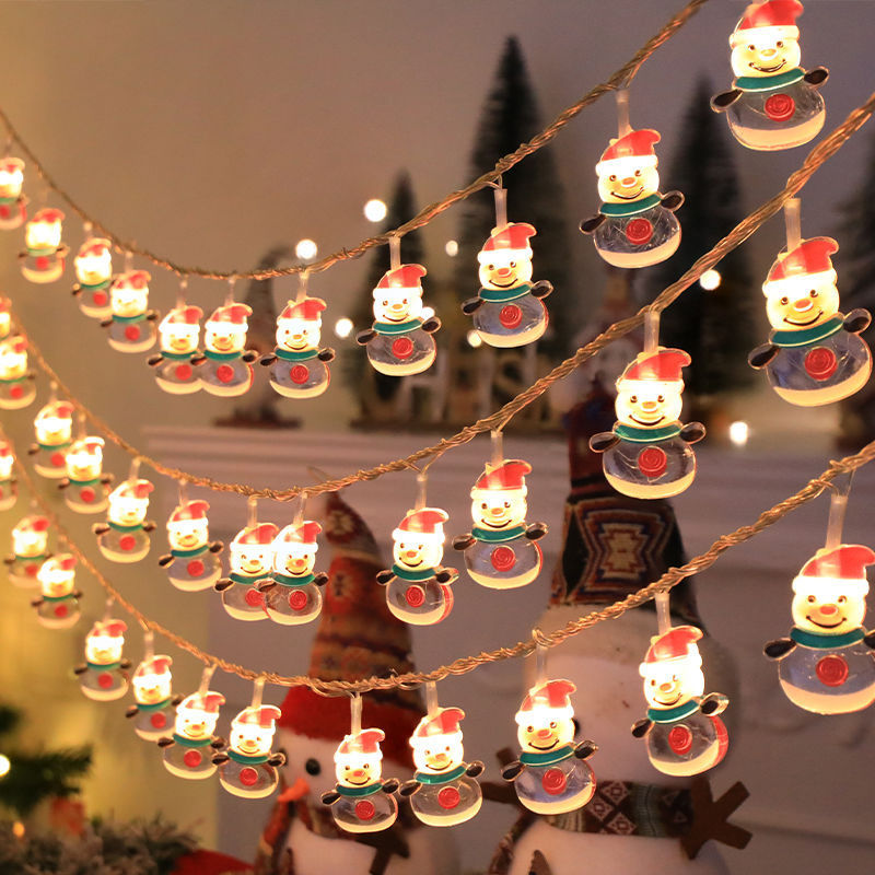 Christmas LED String Lights with Characters: Festive Tree Decorations