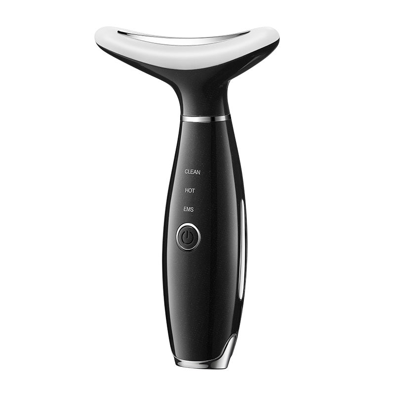 Dispositivo Facial y de Cuello con Luz LED – Terapia de Rejuvenecimiento con Microcorriente, Calor y Vibración