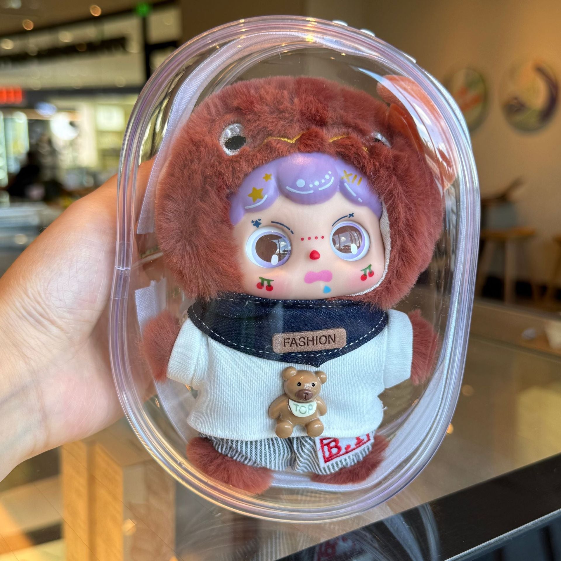 Muñeco De Peluche Cara Adorable: Charms Para Colgar En Mochilas Y Bolsos