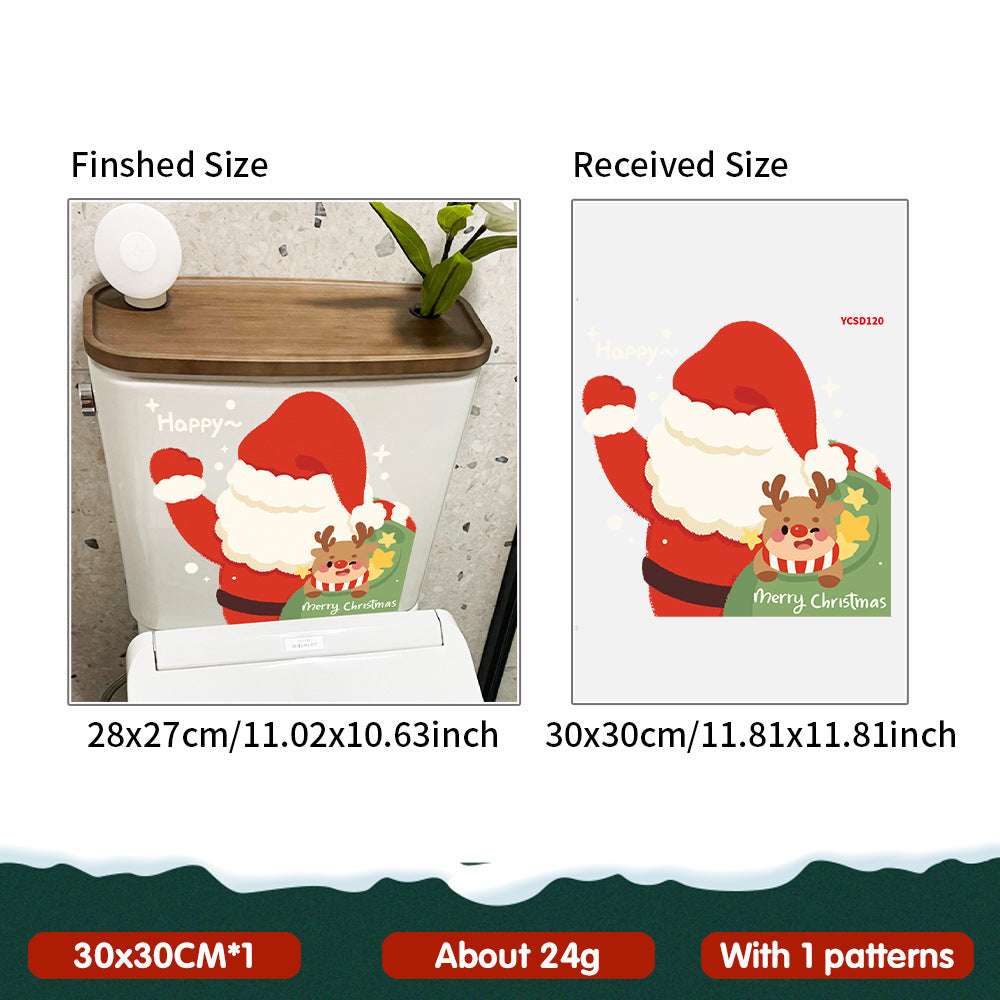 Pegatinas Navideñas de Santa Claus, Reno y Muñeco de Nieve | Decoración para Ventanas