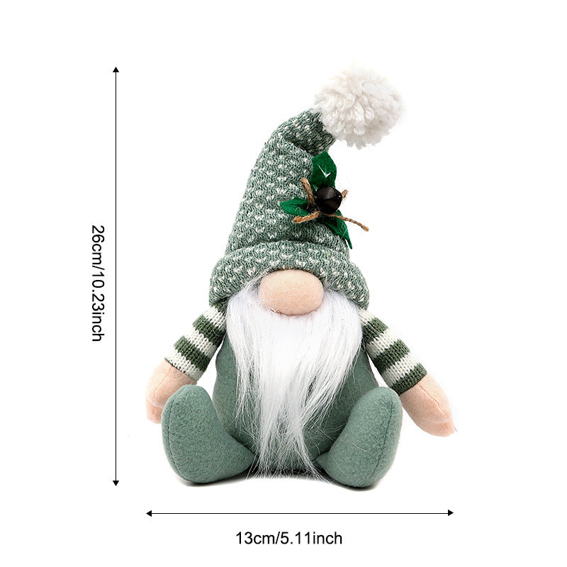 Muñecos Navideños Decorativos : Peluches de Duende, Pingüino, Hombre de Galleta, Reno y Nomo