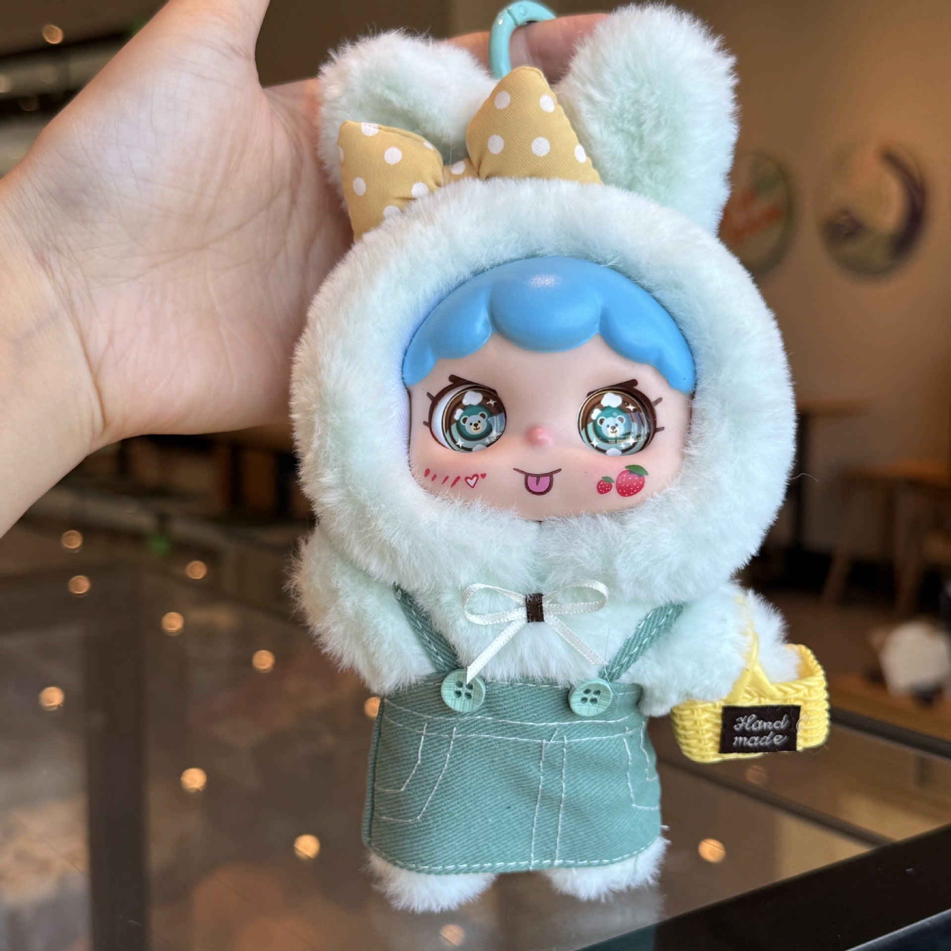 Muñeco De Peluche Cara Adorable: Charms Para Colgar En Mochilas Y Bolsos