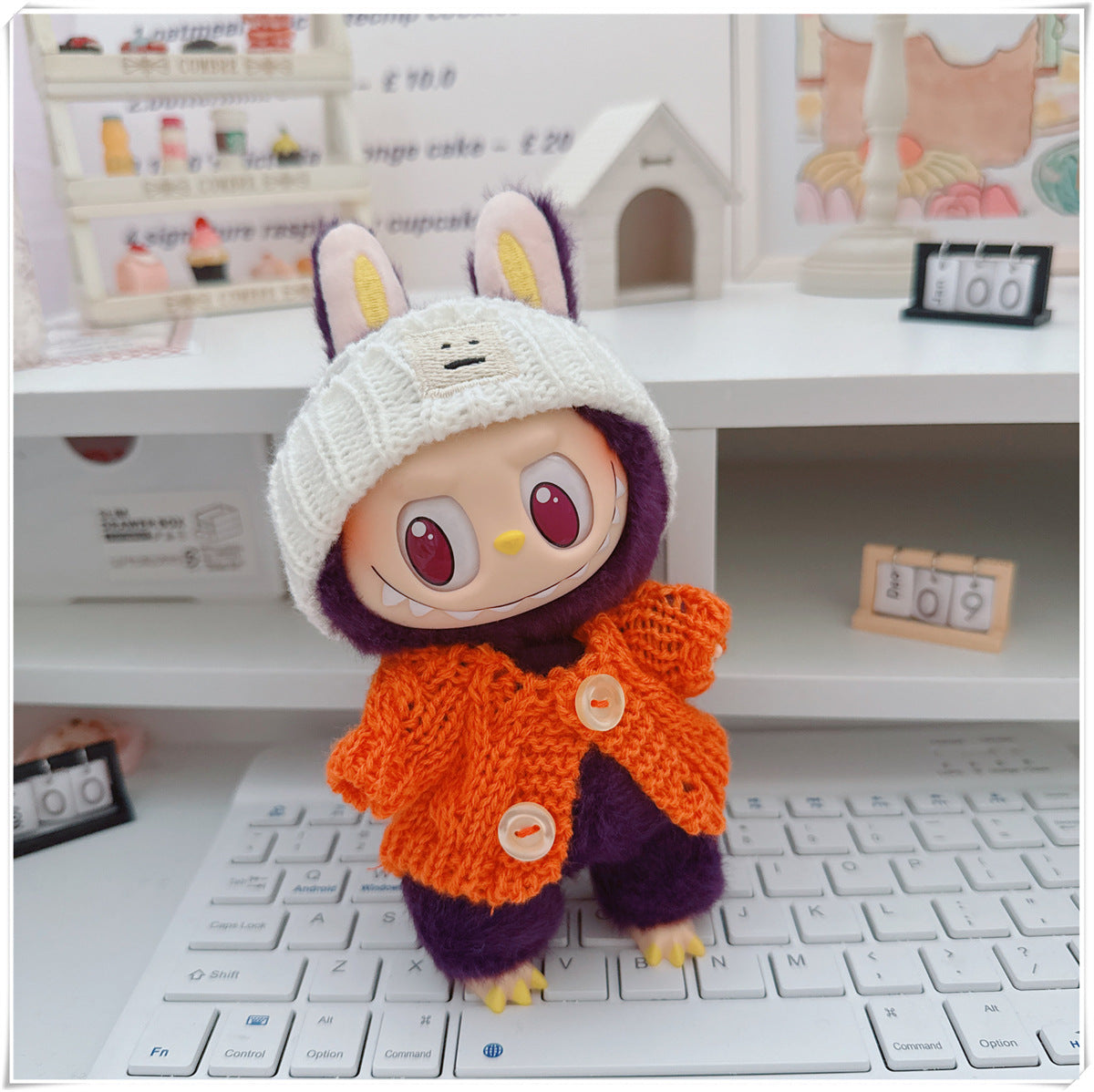 Tender Thread: Compatible with Labubu, Clothing Set, Accessories for 17cm Dolls, Accessories for Labubu (No Doll)