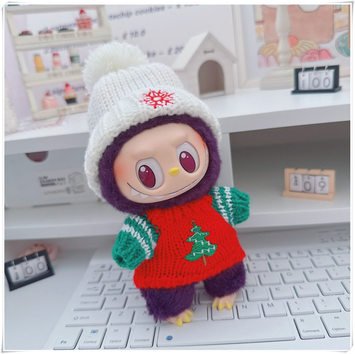 Tender Thread: Compatible with Labubu, Clothing Set, Accessories for 17cm Dolls, Accessories for Labubu (No Doll)