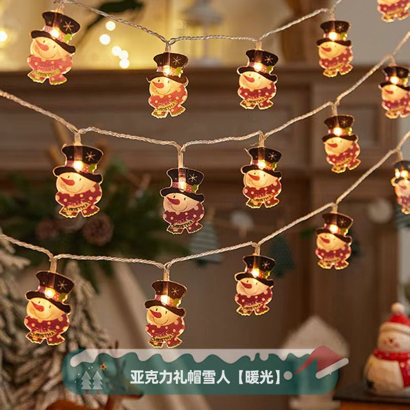 Christmas LED String Lights with Characters: Festive Tree Decorations